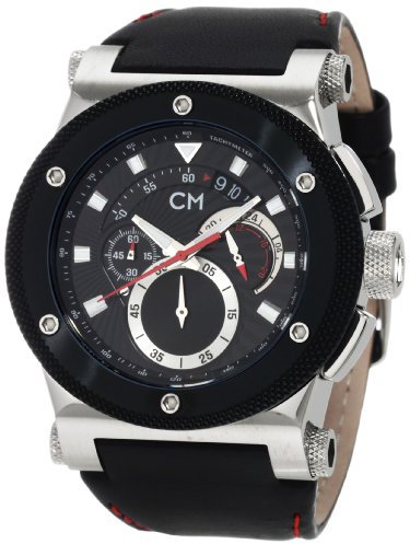 Carlo Monti Armbanduhr für Herren mit Analog-Anzeige, Chronograph und Lederarmband - Wasserdichte Herrenarmbanduhr mit zeitlosem, schickem Design - klassische Uhr für Männer - CM701-122 Parma