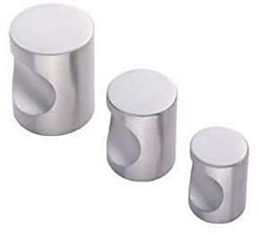 Carlisle Brass FTD430ASS Cupboard Knob, Satin Steel, 16 mm