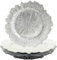 Koyal Wholesale Bulk Flora Platzteller, Glas, silberfarben, 4 Stück