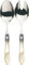 Bugatti oxbam-n3214/15 Oxford, 2-teiliges Set-Service Salatbesteck Edelstahl/ABS Elfenbeinfarben 30,5 x 14 x 3 cm