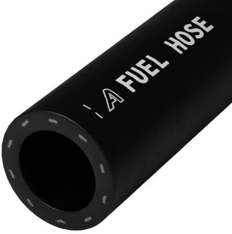 6mm ID Black 5 Metre Length Fuel and Oil Resistant Rubber Hose