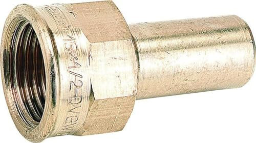 Pressfitting Rotguss Absatzmuffe 18 mm x 3/4 IG Kontur V