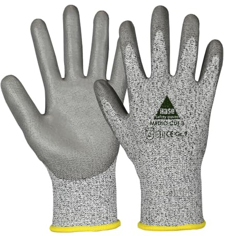Hase Montagehandschuhe Medio Cut Level 3 Größe 9, Dyneema 10 Stk