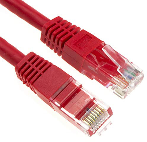 kenable Ethernet Network Cable Cat6 GIGABIT RJ45 COPPER Internet Patch Lead Red 1m [1 metres]