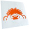 Kiwistar - Autoaufkleber - Orange - 19x10cm Halber Ernie - Heckscheibe Auto Aufkleber wetterfest für Kfz LKW Mofa Truck - Sticker außen selbstklebend Tuning Zubehör für Fenster Fahrzeug Scheibe