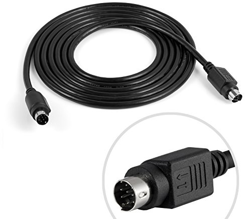 Replacement Din 8-Pin Cable Subwoofer Cord 8 Pin For JVC Audio System Black 7 ft