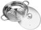 BESTONZON Hot Pot Cooker,Mandarin Duck Pot,Kitchen Casserole Soup Cooking Tool,2 Grid 2 Taste 30cm Stainless Steel Hot Pot,with Glass Lid (30cm)