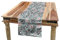 ABAKUHAUS Ostern Tischläufer, Kinder Spielzeug Lustige Hasen, Esszimmer Küche Rechteckiger Dekorativer Tischläufer, 40 x 225 cm, Blaugrau Schwarz