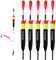THKFISH Posen Angeln Schwimmer Angelsets Balsaholz Posen Slip Posen Set für Crappie Panfish Walleyes 10g(3/8oz) 5Stück