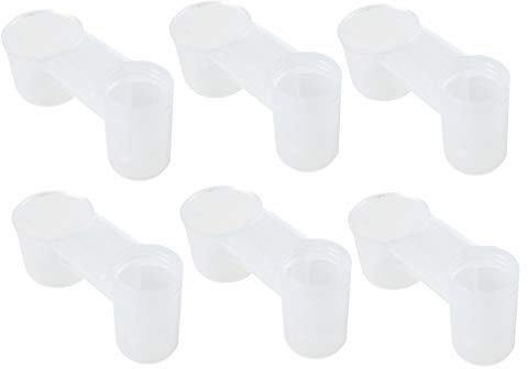 POPETPOP 20 Piezas de Bebedero de Pollo - Botella de Agua plástica de gaseosa Bebedero de pájaros Taza de alimentación de Palomas de Pollo comedero Accesorios de alimentación Animal