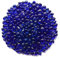 WAYBER Pierres en verre, 0,5 kg/460 g, galets de verre de mer irréguliers non toxiques pour affichage de pierres/remplissage de vase/terrarium, décoration d'aquarium, tortue, bleu foncé