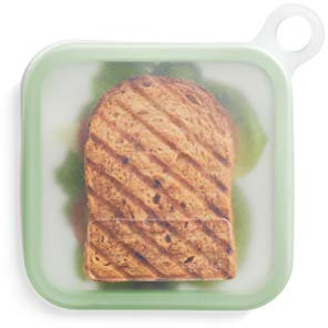 Lékué Funda para sandwich, pan de molde, silicona platino Verde, Estándar
