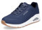 Skechers Uno, Zapatillas Mujer, Navy Durabuck Mesh, 38 EU