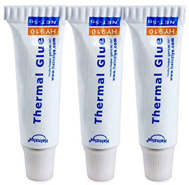 Toaiot 3D Printer Mainboard Parts Heatsink Plaster Thermal Conductive Glue Viscous Silicone Adhesive Cooling Compound for LED GPU Chipset CPU IC PC, 5G x 3Pcs