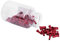 Keenso Pezones de radios de Bicicleta, 100 Piezas de aleación de Aluminio Casquillo de radios de Bicicleta Pezones de radios de Bicicleta Cubierta de radios Accesorio de Ciclismo(Rojo)