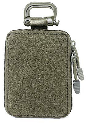 Sobeta Tactical Molle EDC Pouch Range Bag Medizinischer Organizer-Beutel Military Small Wallet Herren-Taillentasche für Sport Wandern Camping Outdoor-Aktivitäten (Green)