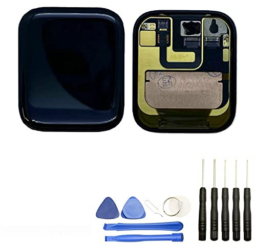 Visiodirect® Ecran Complet: Vitre Tactile + écran LCD Compatible avec Apple Watch Serie 6 Taille 44mm + Kit Outils