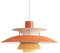 E27 Nordic Dänischer Designer Kunst Kronleuchter,Easy Fit Multilayer Einzelkopf Kronleuchter,Modernen Restaurant Bar Café Während Light,Einfach Schaltfläche Aluminium Kronleuchter-Gradient orange 30c