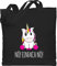 Baumwolltasche - Einhörner - Taschen - Nö Einfach Nö Einhorn - Unisize - Schwarz - beutel nö, einhörnern no stoffbeutel unicorns nö! erwachsene motiv unicorn stofftasche mit freche sprüche