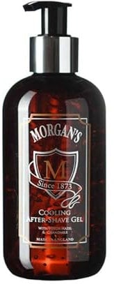 Morgan's Pomade Kühlendes After-Shave-Gel, Beruhigendes und erfrischendes After-Shave-Gel mit Witch Hazel und Kamille, Aroma von Limette und schwarzem Pfeffer 250ml