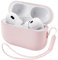 ORNARTO Kompatibel mit AirPods Pro 2 Hülle 2022, Schützende Flüssig Silikon Hülle für AirPods Pro 2 2022 Hybrid Skin Front LED Sichtbar Silikon Hülle Rosa