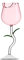 LIBOOI Copas de vino rosa en forma de rosa, copas de vino de 280 ml, románticas flores, cócteles, copas de Martini, copas transparentes para fiestas, inauguración de la casa, boda, cumpleaños,