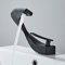 YAGJIA Wasserhahn Bad Schwarz, Waschtischarmatur Hochdruck, Armatur Waschbecken Messing, Badarmatur Einhandmischer Mischbatterie Modern Elegant für Badezimmer