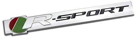 3D-Abzeichen, Kofferraum, Kotflügel, Frontgrill, S-R-Sport-Emblem, Logo-Aufkleber, spezielles Vechikel-Symbol kompatibel (R-Sports Chrom)