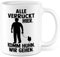 Huhn Tasse Hühner Geschenkidee Kaffeetasse Henne Geschenk für Hühner-Besitzer Kaffeebecher Hahn Becher (Weiß)