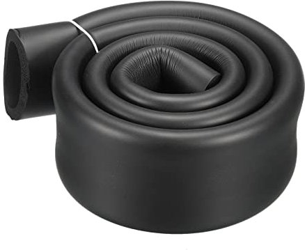 DMiotech Schaumstoff Griffhülle geschlossenzelliger Schaumstoffschlauch rutschfest für Utensilien Werkzeuge Griffstütze 38mm Innendmr. x 7,5mm Dicke 3,3ft schwarz