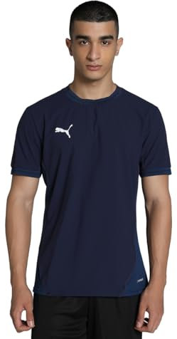 PUMA teamFINAL Jersey, Unisex-Erwachsene Fußballtrikot, PUMA Navy-PUMA White-Persian Blue,