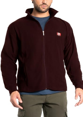 BE BOARD Giacca Felpa Full Zip Uomo Manica Lunga 9826 con Zip.Tessuto Pile Disponibile Anche in Taglie Calibrate Vinaccia Taglia XXL