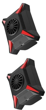 OSALADI 2pcs Phone Cooling Pad Magnetic Mobile Phone Fan Super Mute Power Bank