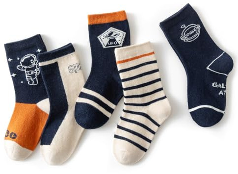 axy Kinder Socken 5 Paar Multipack Jungen Mädchen Kindersocken Kleinkinder Kids Strümpfe Dinos Auto