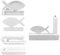 Silikonformen Gießformen,Silikonform Kerzenhalter Konfirmation Deko,DIY Kombination Silikon Gießform Kerzenhalter,Silikonform Kommunion Deko,Silikonform Fisch für Wohndekoration Kunst Dekoration (A)