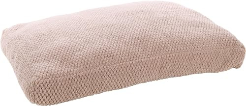 Flamingo Kissen Jacquard Rechteck Taupe - 100x70x12cm - Waschbar - Rutschfester Boden - Abnehmbarer Bezug mit Reißverschluss