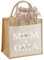 Generisch MOM-OMA Jute-Tasche mit deinen Initialien personalisiert Mama Oma Nachhaltige Jute-Tasche Geschenk-Tasche Jute-Beutel Einkaufstasche aus 100% Jute und Baumwolle