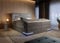 wonello Detroit Boxspringbett 180x200 mit Bettkasten und LED-Beleuchtung - gemütliches Bett mit LED - Stauraumbett 180 x 200 cm mit Matratze und Topper - Samt-Stoff anthrazit - H3/H4