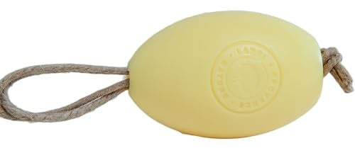 Label Provence Savon de Marseille – Französische Seife am Seil aus frischer Bio-Eselsmilch – Naturseife und einfach zu verwendende Handwäsche – Zitronenduft – 270 g