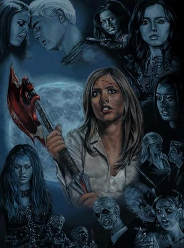 RUIYANMQ Holzpuzzle 1000 Teile Buffy.Anne.Summers Fantasy Action Film Poster Adult Toys Decompression Game Cw148Qy