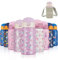 Autsel 500ml Gourde Isotherme Enfant avec Paille Bouteille Isotherme Étanche avec Sac Transport Licorne Violette Gourde Bouteille d'eau en Acier Inoxydable sans BPA pour École Sport Maternelle