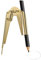 Scribe Tool,U Scribe Jig,Geometry Compass Scriber Tool,Accurate Compass Drawing Scribing Tool,Carpenters Tools Scribing Compass for Drawing,Drafting,Geometry,Carpentry,Woodworking (Gold)