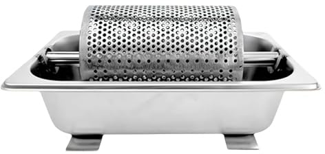 Stainless Steel Butter Spreader Wheel with Stand – Professional Rotary Butter Roller for Even Spreading, Time-Saving Melted Butter Dispenser for Home, Restaurant, Grill and Kitchen Use