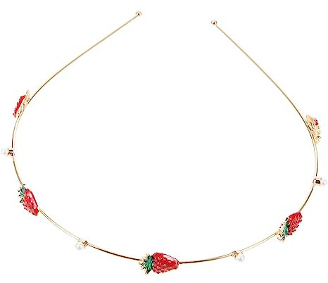 Garneck Erdbeer Haarreif Für Damen – Süßes Kopfschmuck Accessoire Mit Erdbeerdesign - Ideal Für Partys - Kostüme Und Besondere Anlässe – Perfekt Als Oder Zum Selbsttragen