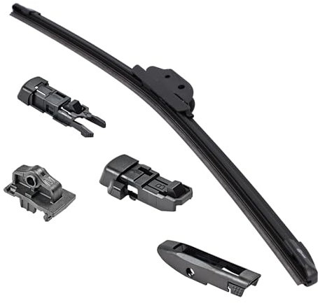 cartrend Flachbalkenwischer FB45, Länge: 450mm, Auto Scheibenwischer aerodynamisch, Wischerblatt für Frontscheibe, schwarz, 1 Stück