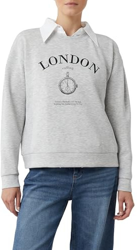 COMMA Sweatshirt im Relaxed Fit mit 3D-Applikation