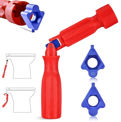 UOSIWYA Toilet Seat Spanner, Toilet Seat Tightening Tool Plumbing Fitting Tools Professional Plumbers Installation Kit Removal Installation Wrench