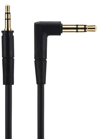Alphatec Replacement Audio Cable, Compatible with Sennheiser HD450BT HD350BT HD4.30 HD4.40BT HD4.50BTNC HD458BT HD400S Momentum 3 Headphones, 3.5mm to 2.5mm Male Stereo Jack Cord, 5 Ft, Black