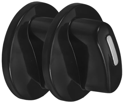 BAZEITFLOW 2 pièces Boutons de Commande Plastique pour Cuisinière et Four Lot de Boutons de Remplacement Durables avec Prise D pour Manette de Minuterie Électrique
