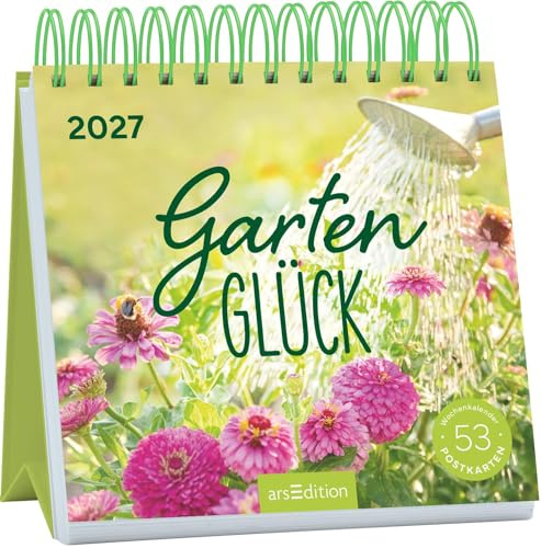 Postkartenkalender Gartenglück 2027: Wochenkalender 2027, 53 Postkarten für Gartenfreunde